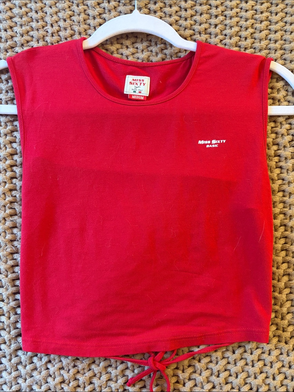 Miss Sixty Red Open back Tank Top